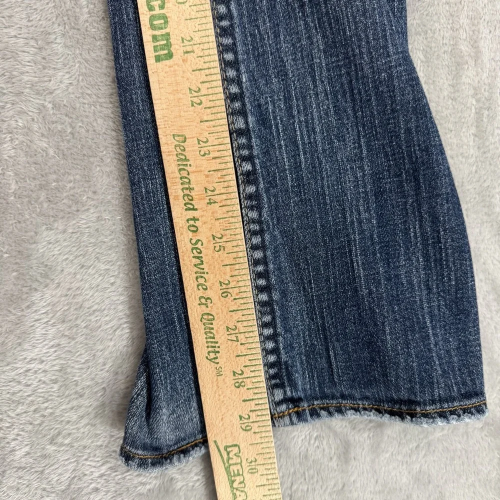 Silver Jeans Womens W29 L30 Blue‎ Bootcut Stretch Western Julia Faded Whiskered
